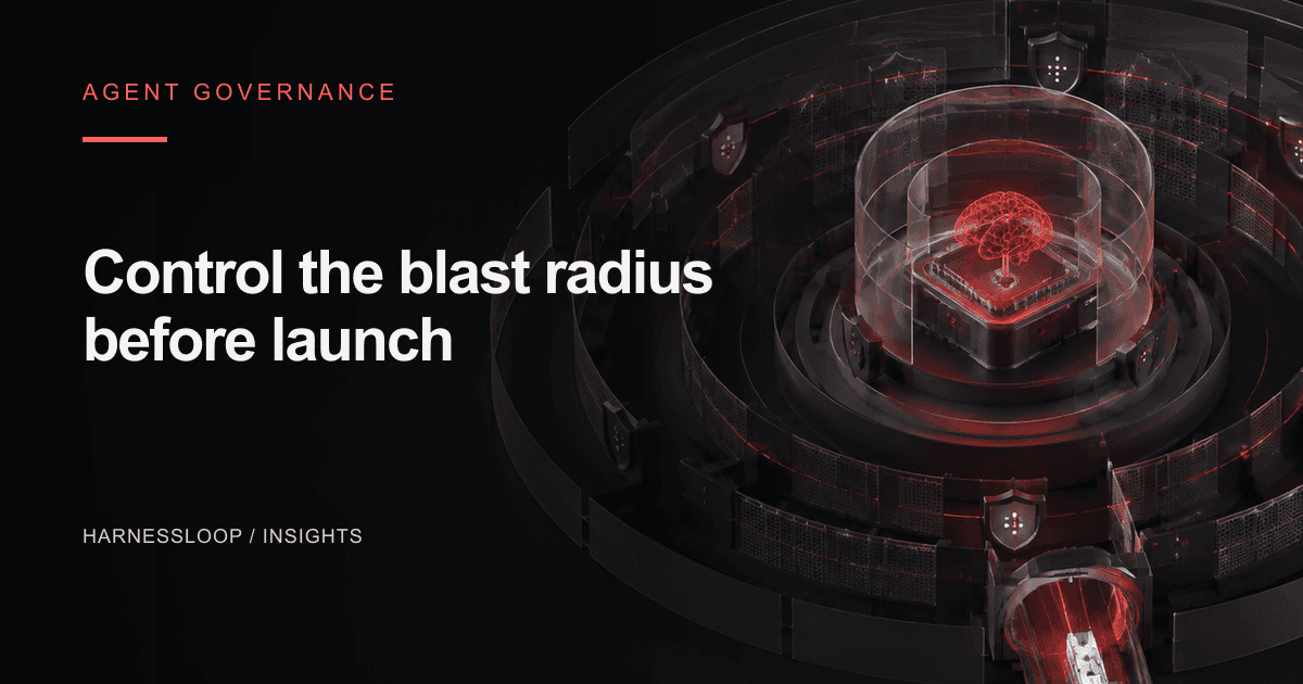 Agent governance starts with the blast radius