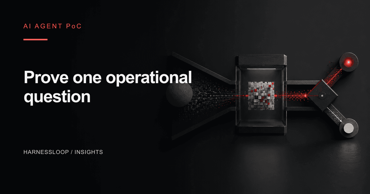 How to scope an AI agent proof of concept